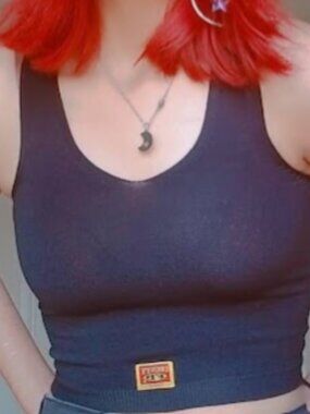 Charcoal Gray Ribbed Tank Top Cropped Basic Minimalist FB County